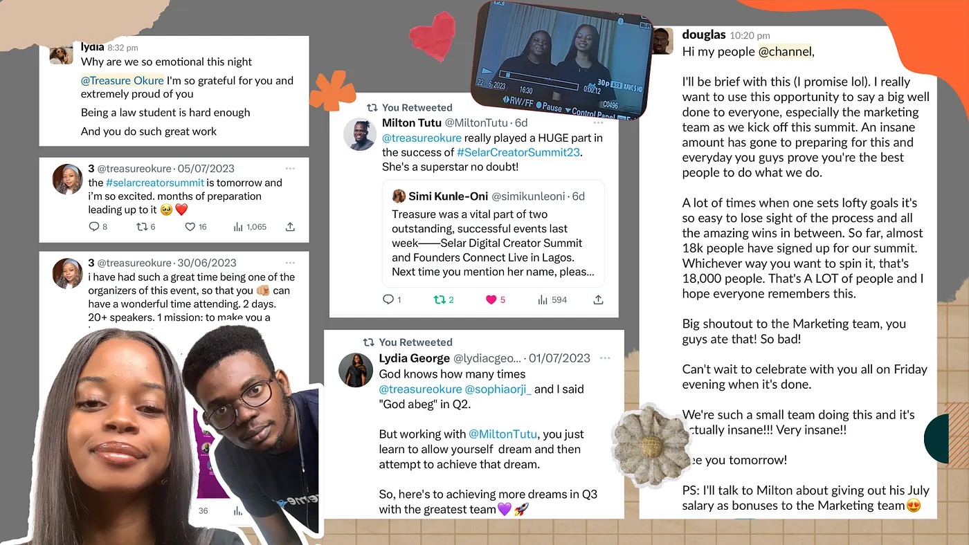 Messages from the Selar team and the wider ecosystem about the summit